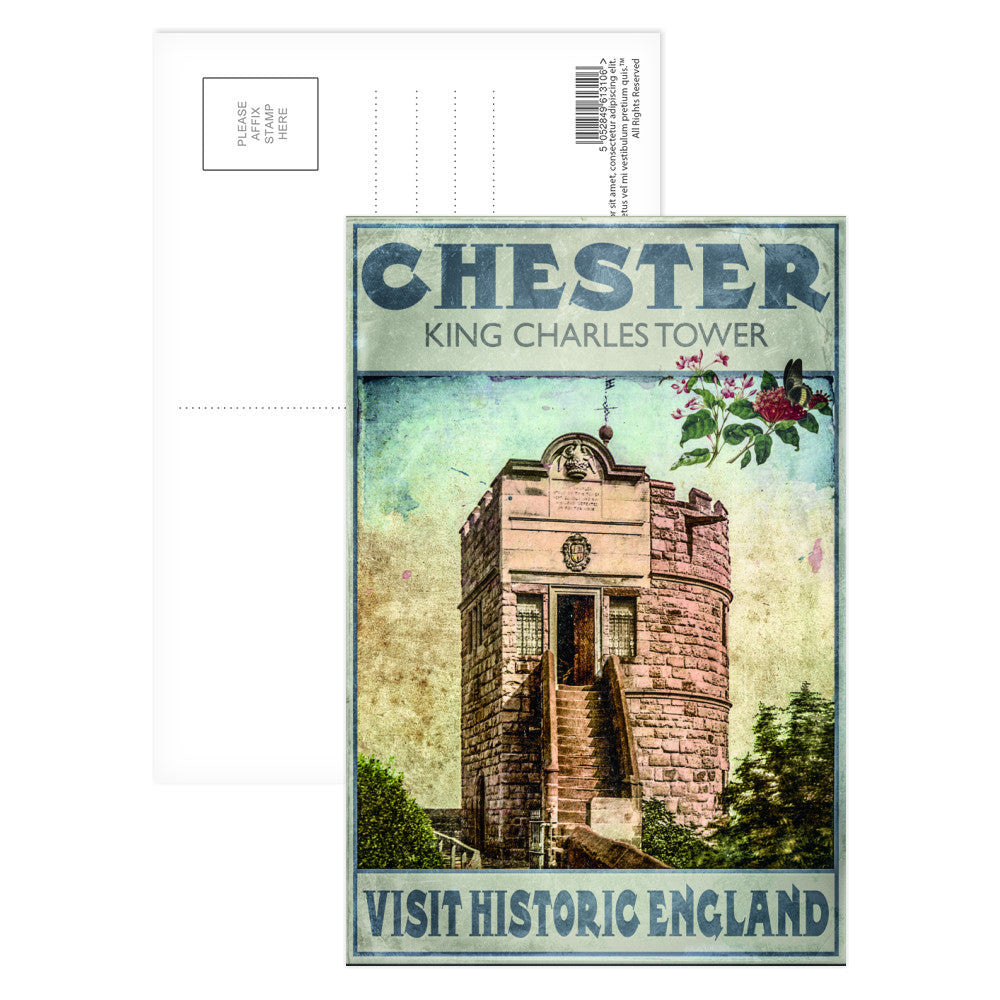 King Charles Tower, Chester Postcard Pack