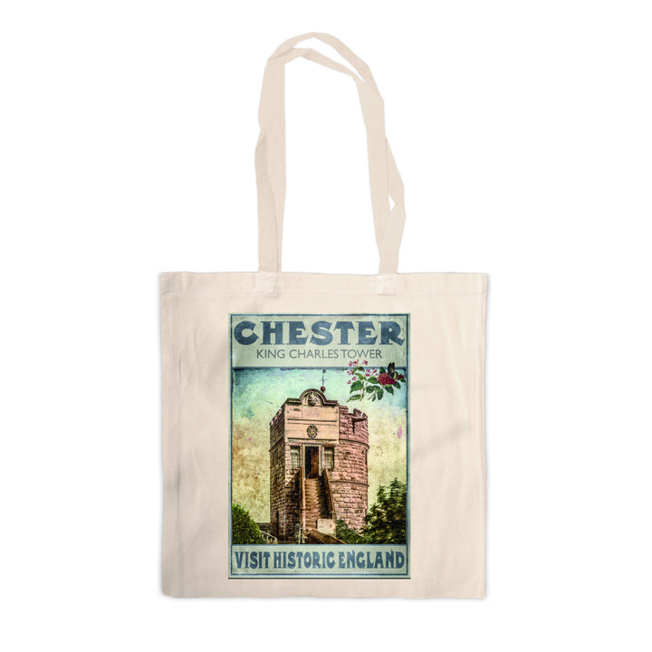 King Charles Tower, Chester Canvas Tote Bag