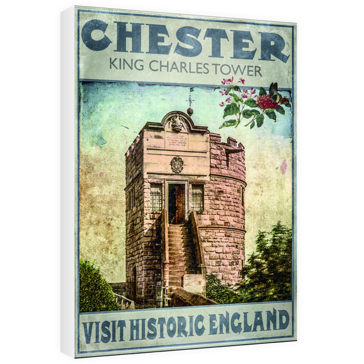 King Charles Tower, Chester 60cm x 80cm Canvas