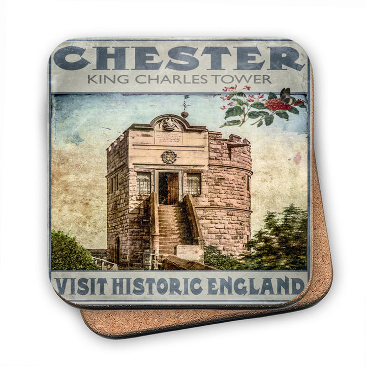 King Charles Tower, Chester MDF Coaster