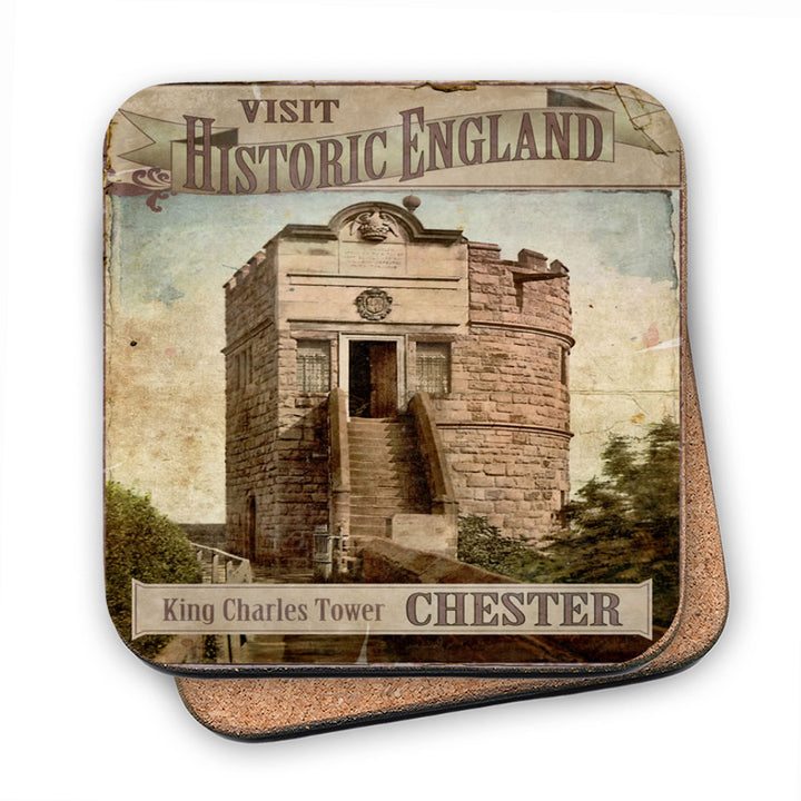 King Charles Tower, Chester MDF Coaster