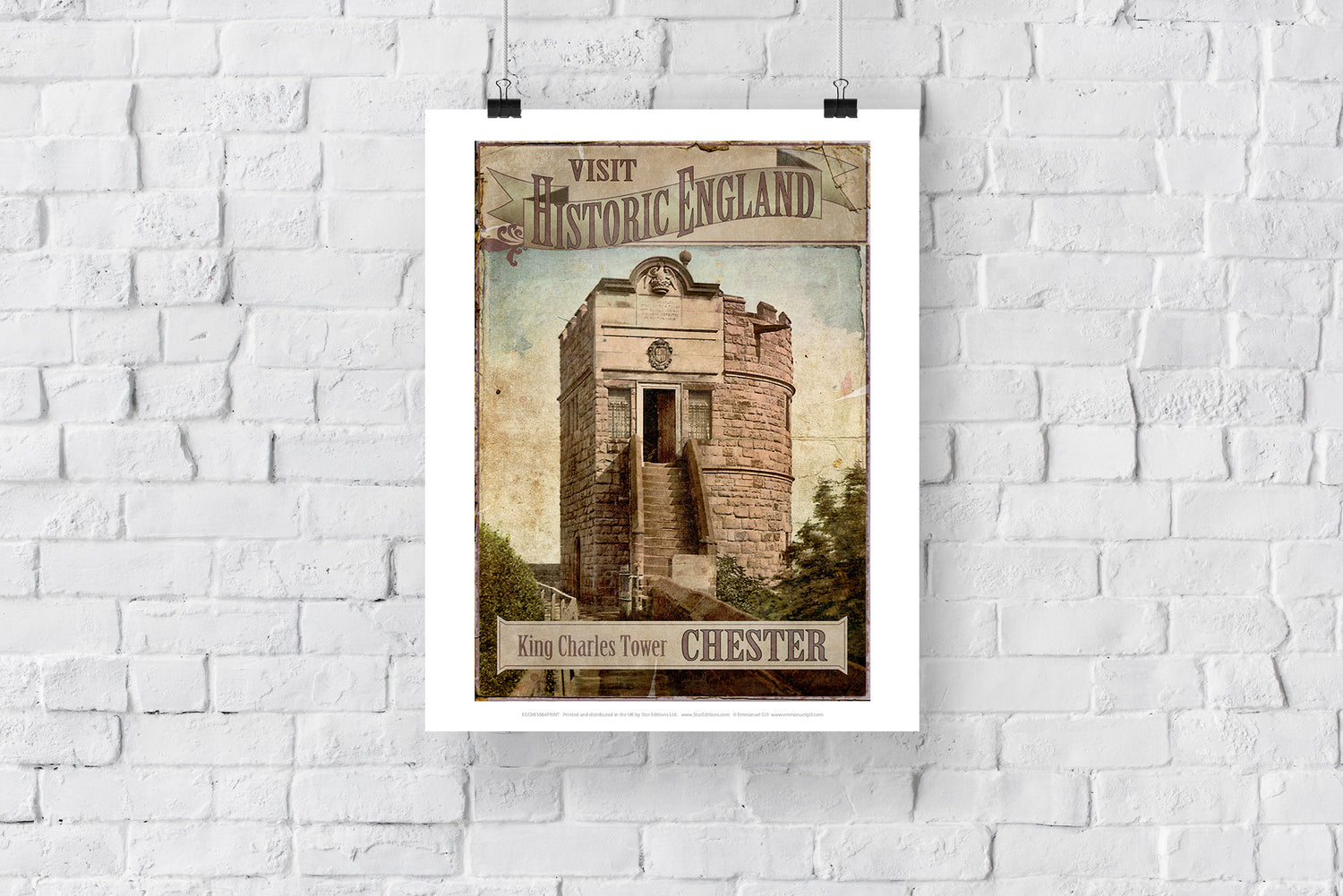 King Charles Tower, Chester - Art Print