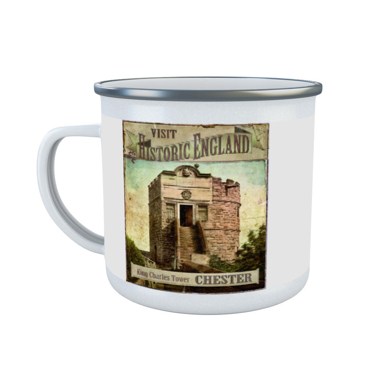 King Charles Tower, Chester Enamel Mug