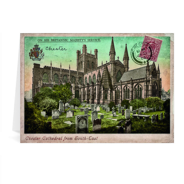 Chester Cathedral Greeting Card 7x5
