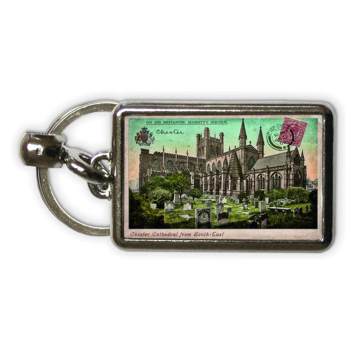 Chester Cathedral Metal Keyring