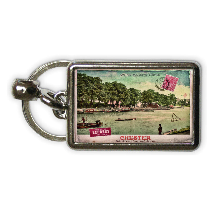 The River Dee, Chester Metal Keyring