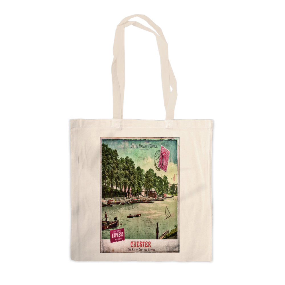 The River Dee, Chester Canvas Tote Bag