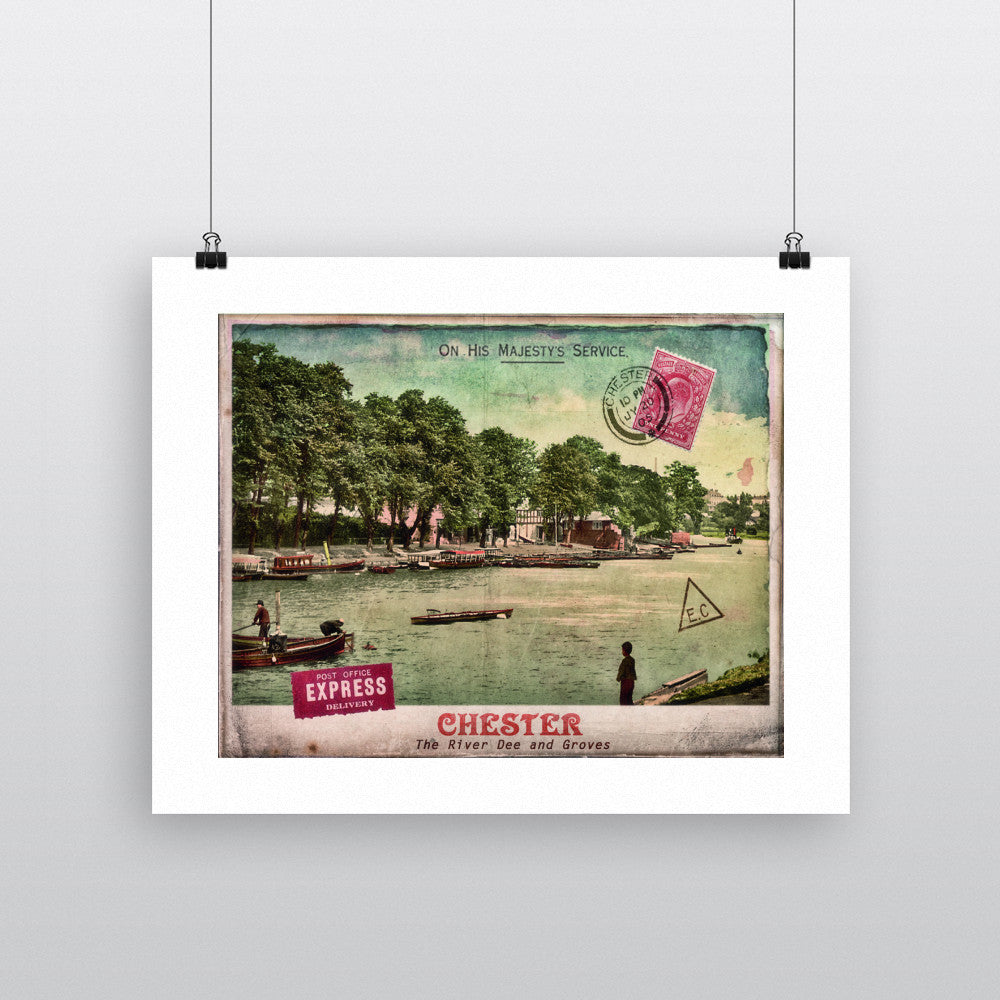The River Dee, Chester 90x120cm Fine Art Print