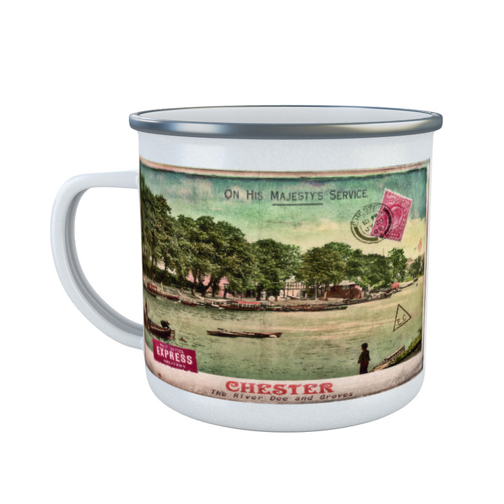 The River Dee, Chester Enamel Mug