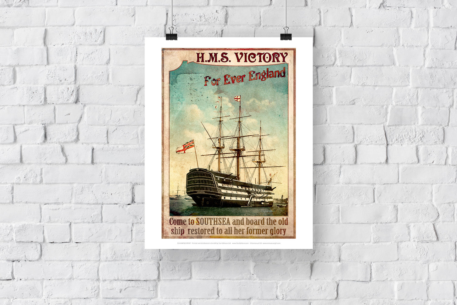 HMS Victory, Southsea - Art Print