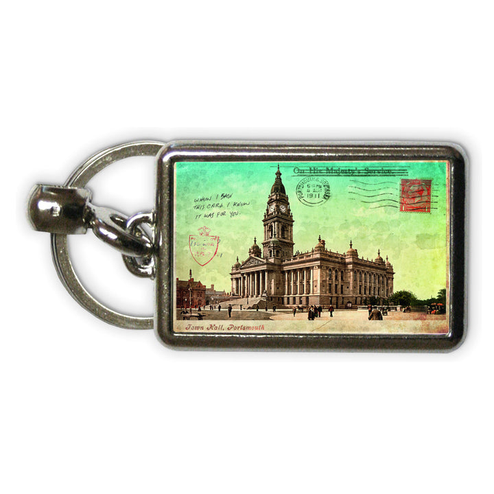 The Town Hall, Portsmouth Metal Keyring