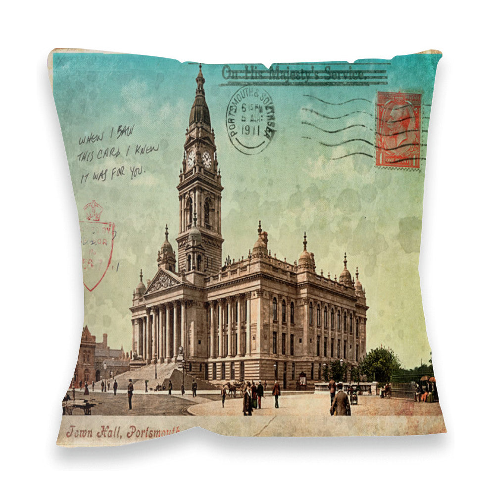 The Town Hall, Portsmouth Fibre Filled Cushion