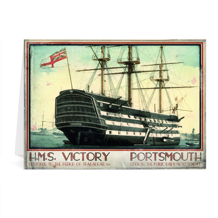 HMS Victory, Portsmouth Greeting Card 7x5