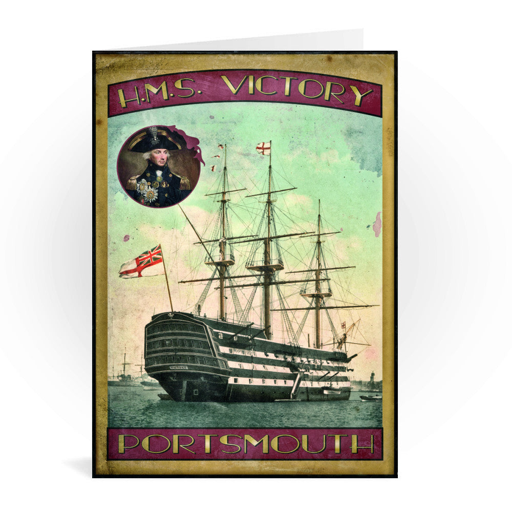 HMS Victory, Portsmouth Greeting Card 7x5