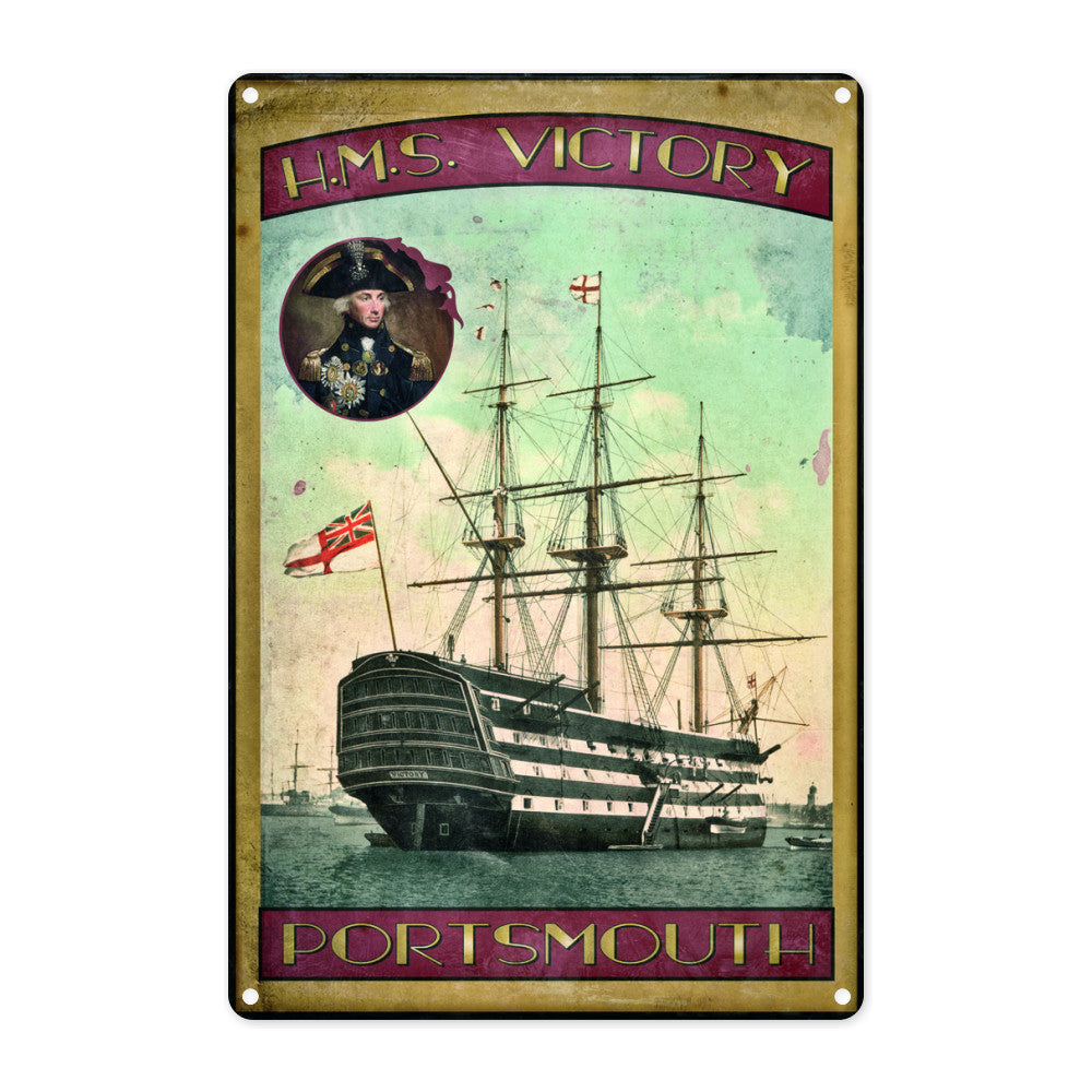 HMS Victory, Portsmouth Metal Sign
