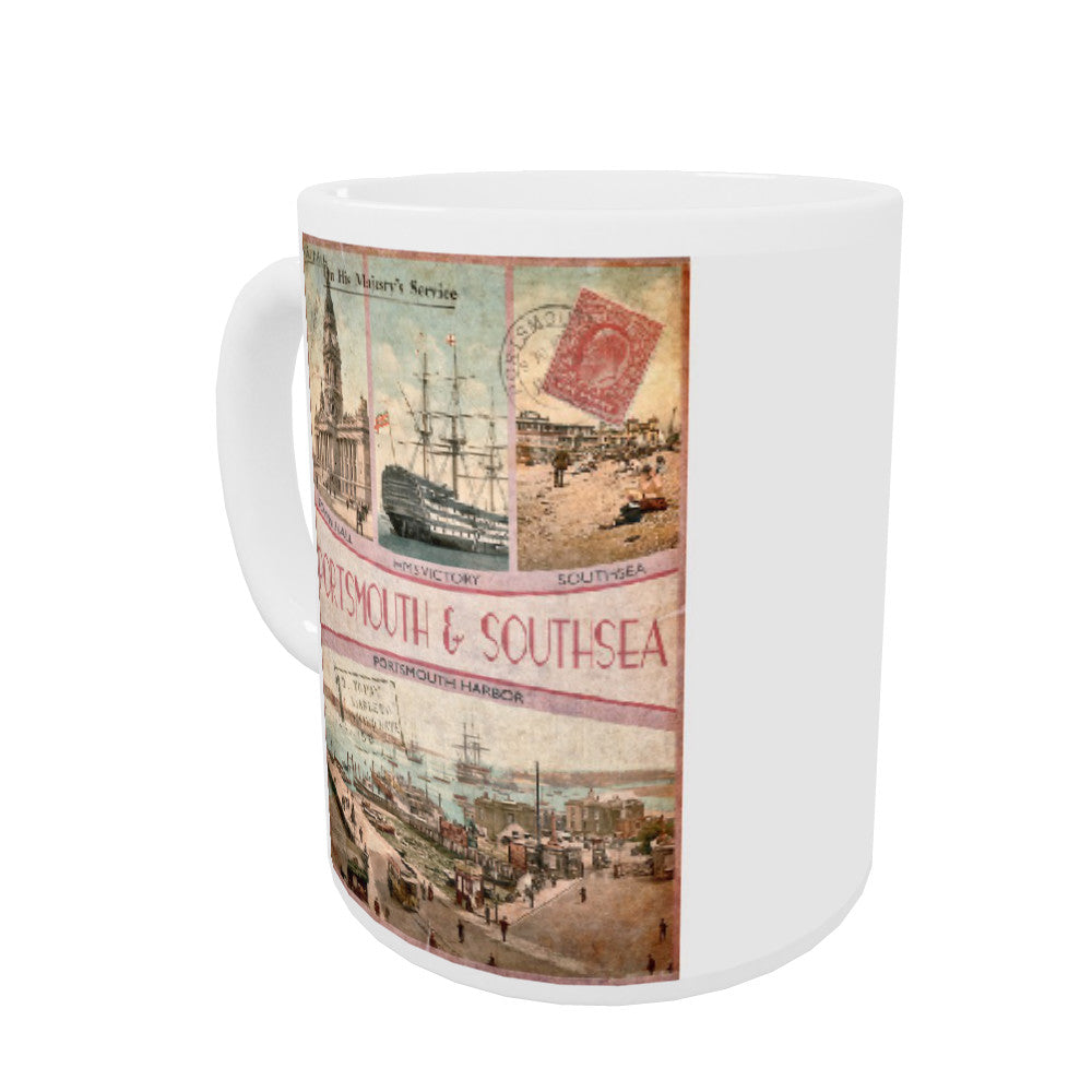 Portsmouth and Southsea Coloured Insert Mug