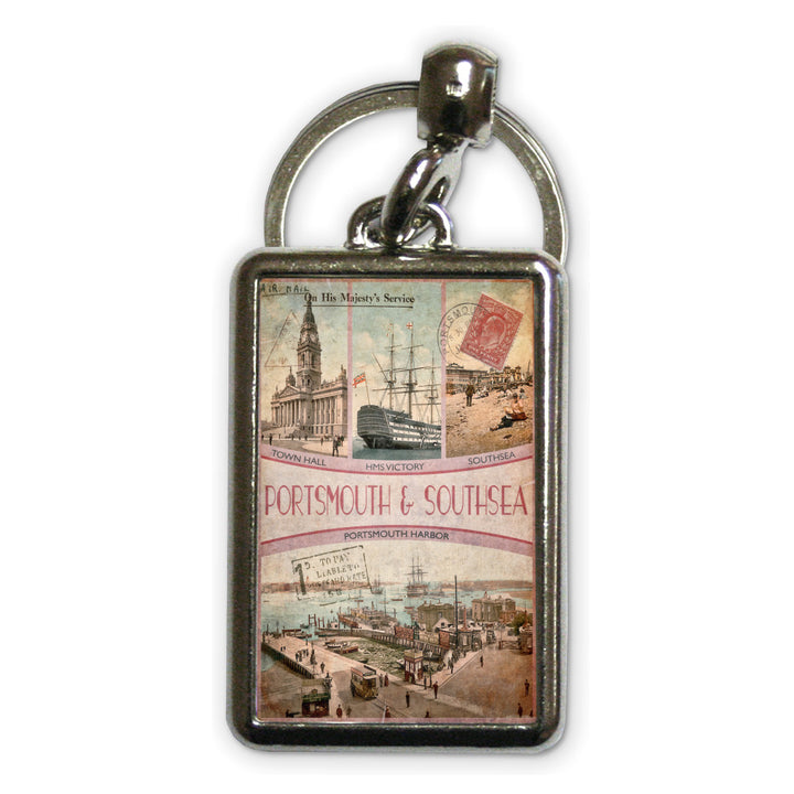Portsmouth and Southsea Metal Keyring