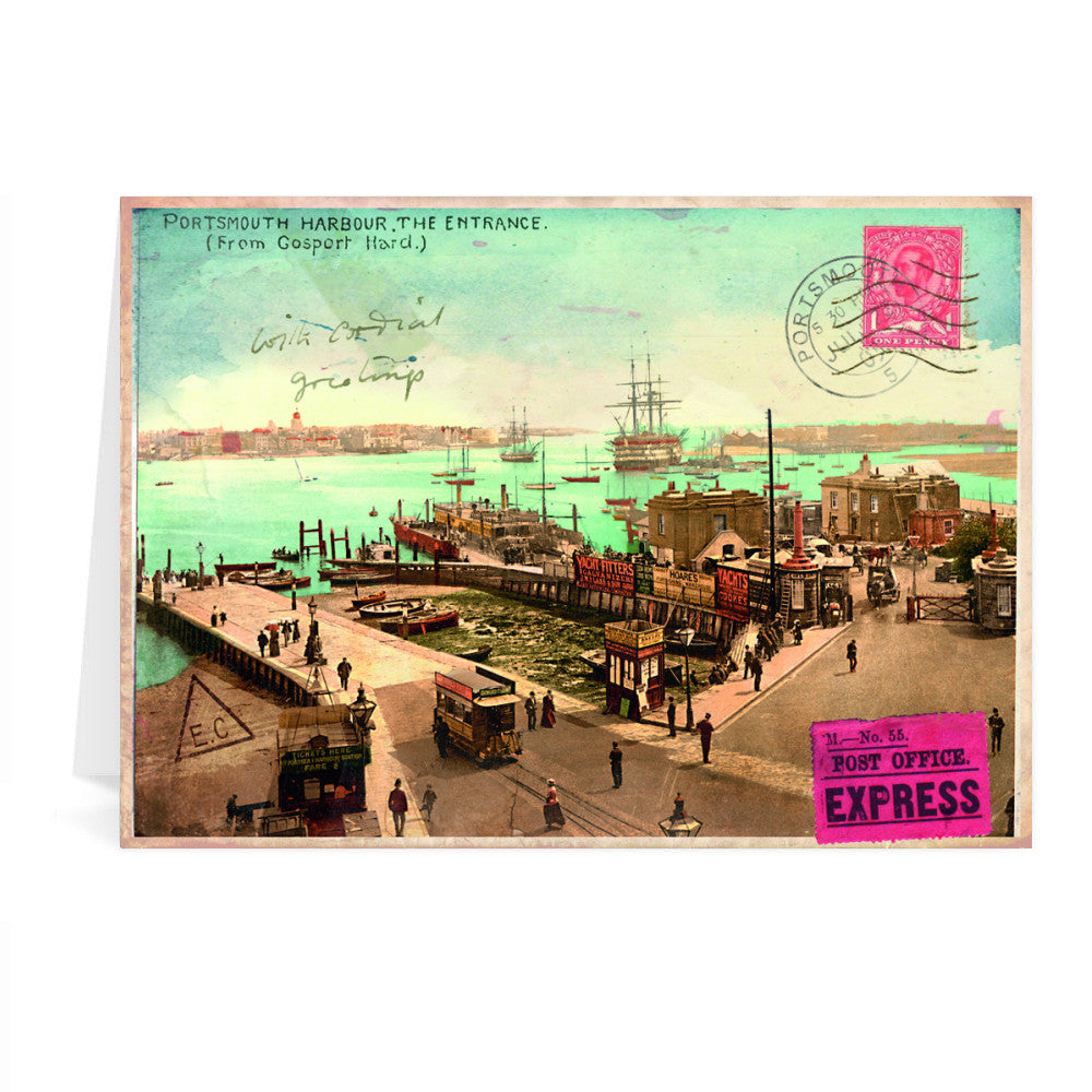 Portsmouth Harbour Greeting Card 7x5