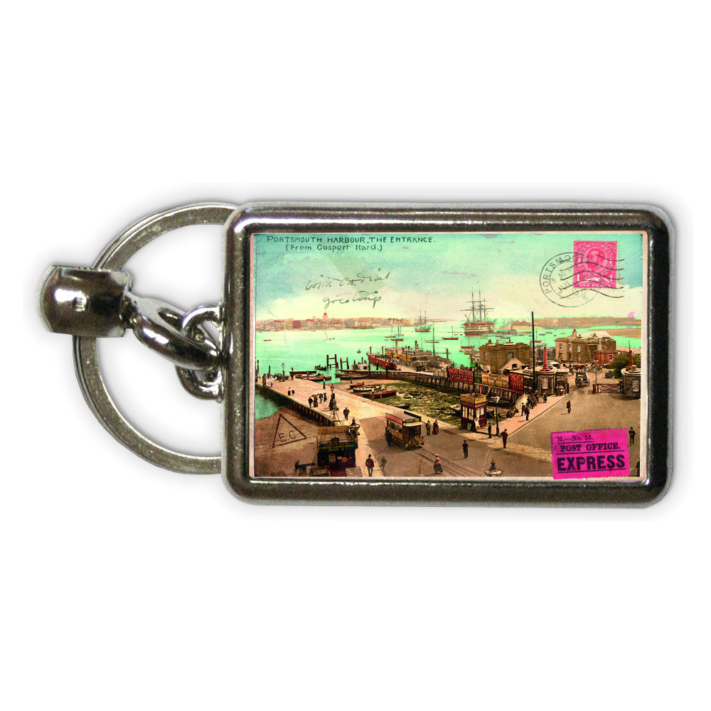 Portsmouth Harbour Metal Keyring