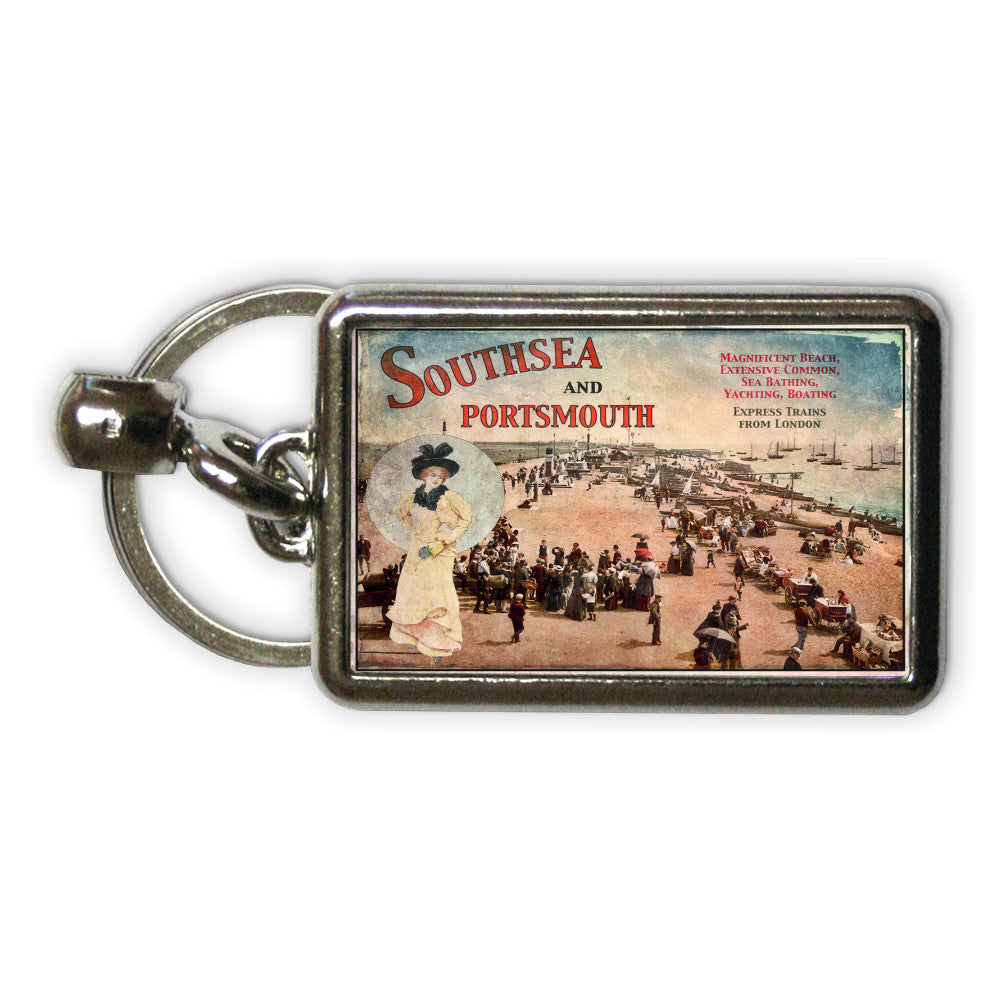 Southsea and Portsmouth Metal Keyring