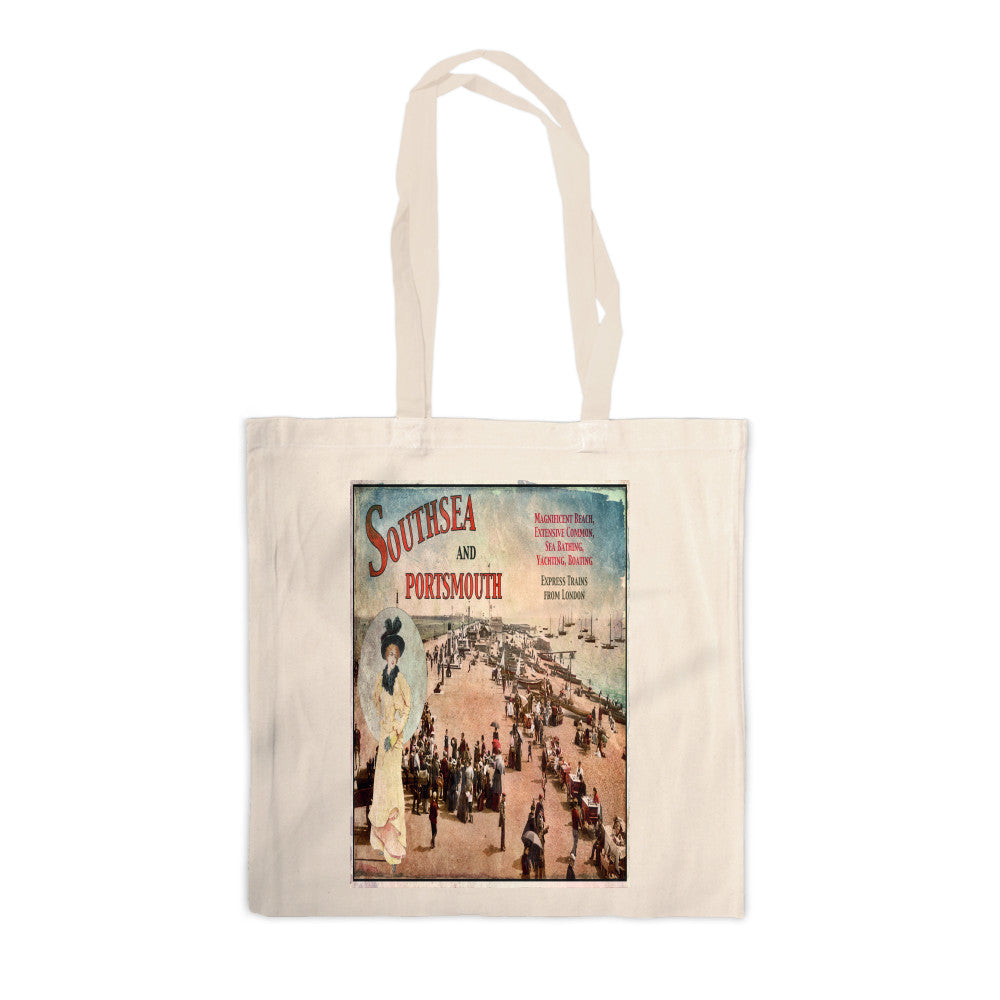 Southsea and Portsmouth Canvas Tote Bag