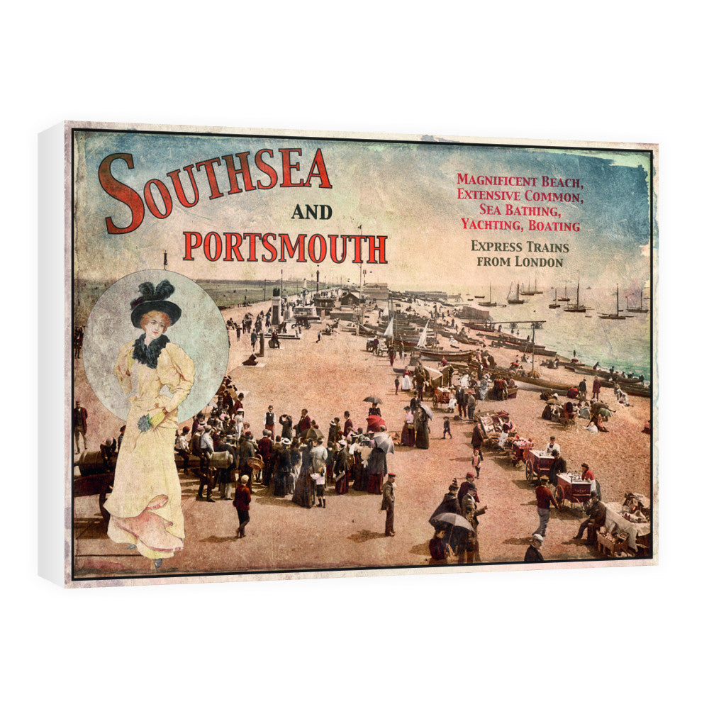 Southsea and Portsmouth 60cm x 80cm Canvas