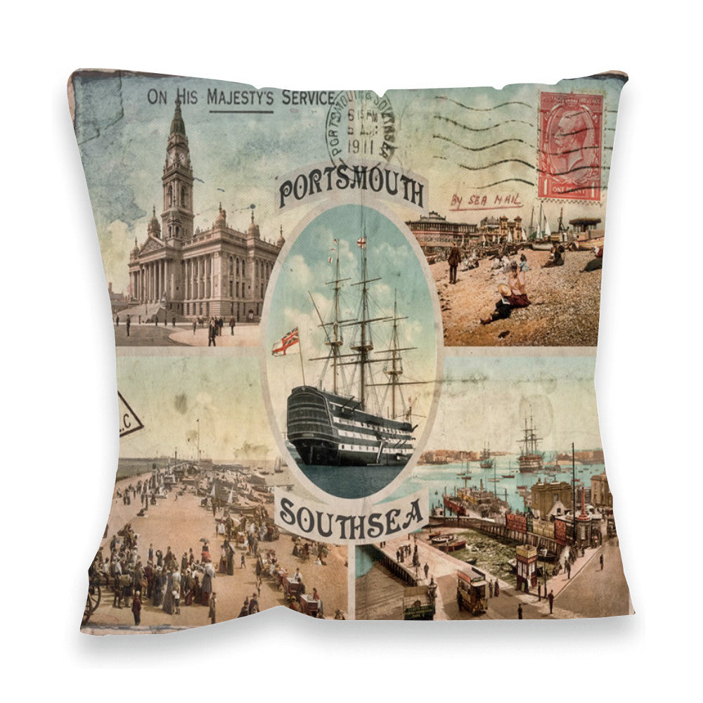 Portsmouth and Southsea Fibre Filled Cushion