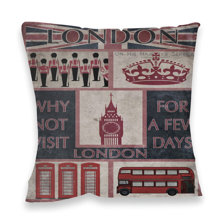 Visit London Fibre Filled Cushion