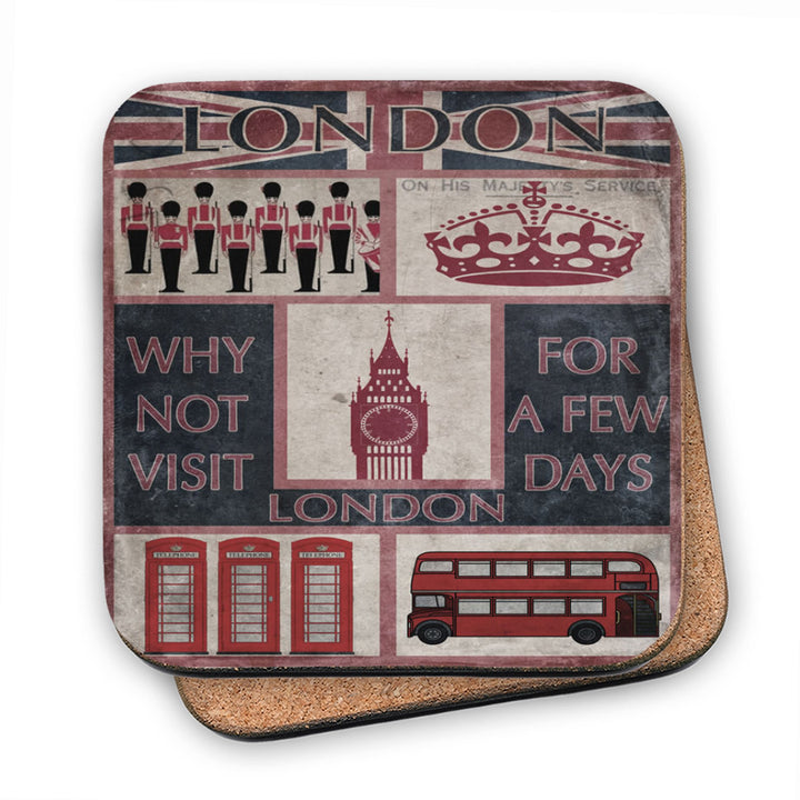 Visit London MDF Coaster