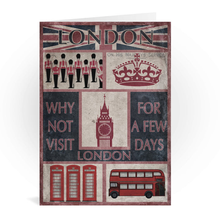 Visit London Greeting Card 7x5