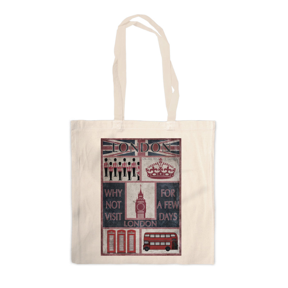 Visit London Canvas Tote Bag