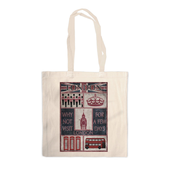 Visit London Canvas Tote Bag