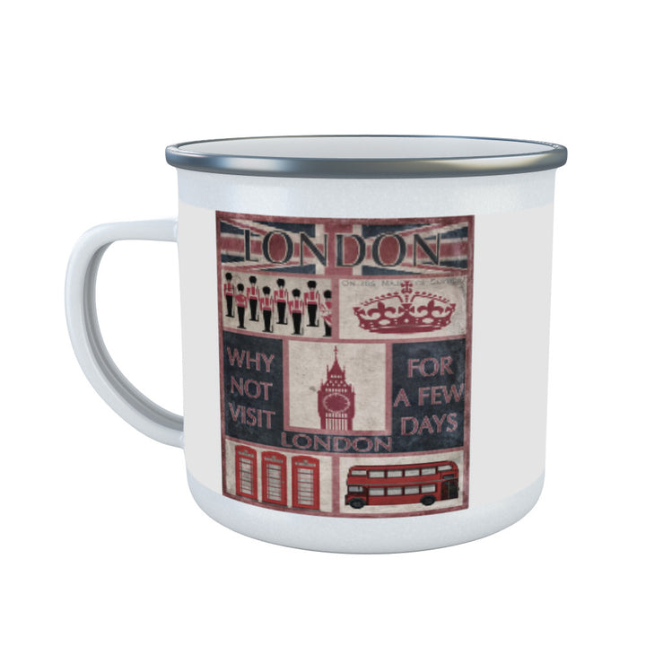 Visit London Enamel Mug