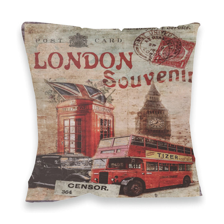 London Souvenir Fibre Filled Cushion