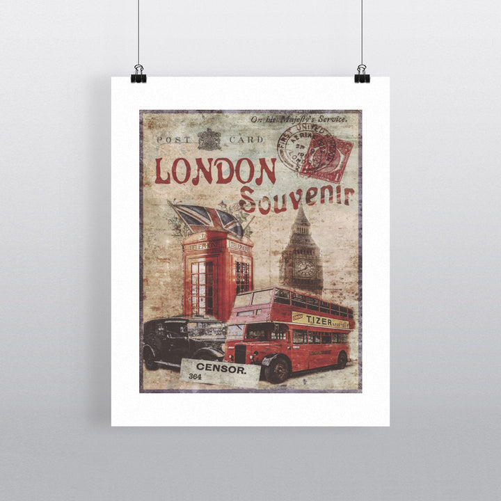 London Souvenir 90x120cm Fine Art Print