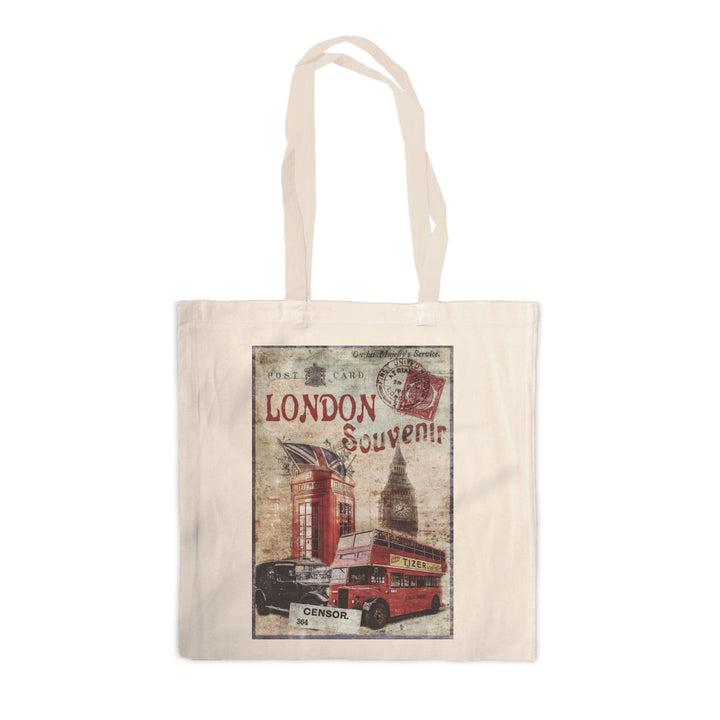 London Souvenir Canvas Tote Bag