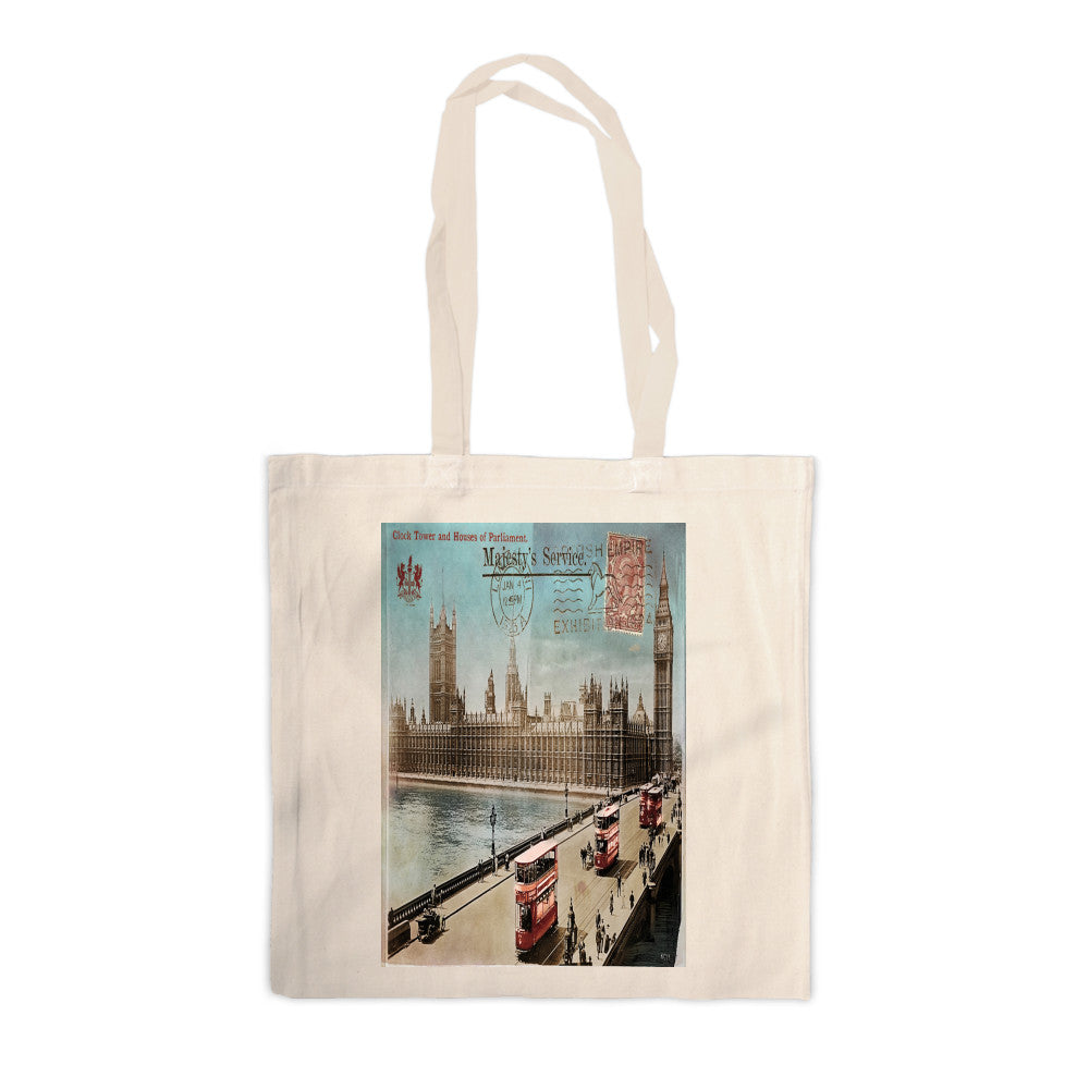 Houses of Parliament, London Canvas Tote Bag