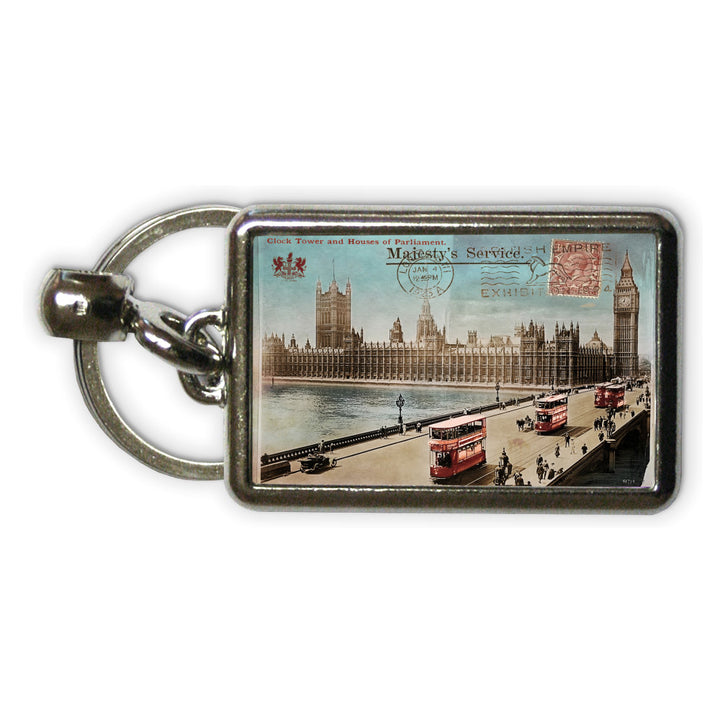 Houses of Parliament, London Metal Keyring