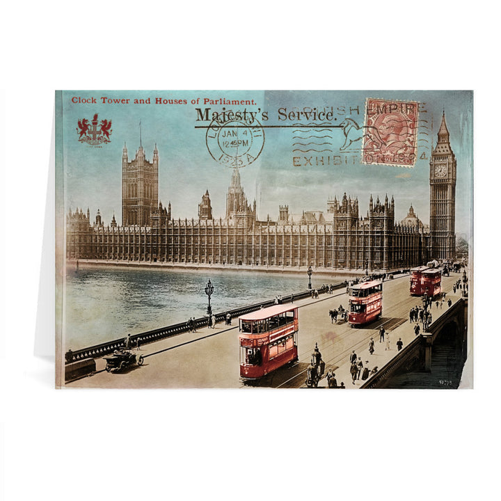 Houses of Parliament, London Greeting Card 7x5