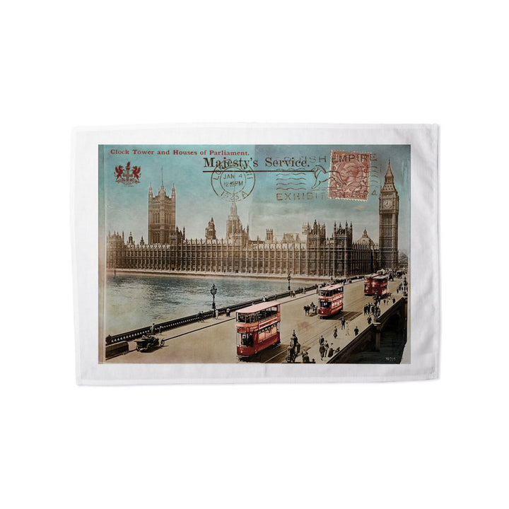 Houses of Parliament, London Tea Towel