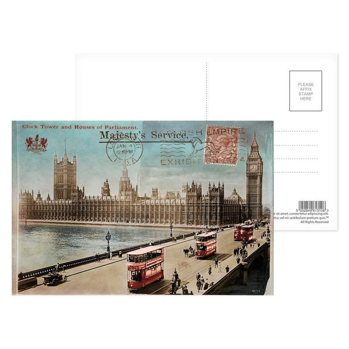 Houses of Parliament, London Postcard Pack