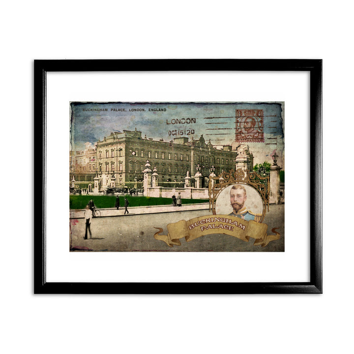 Buckingham Palace, London 11x14 Framed Print (Black)