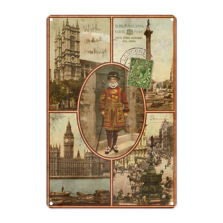 London Metal Sign
