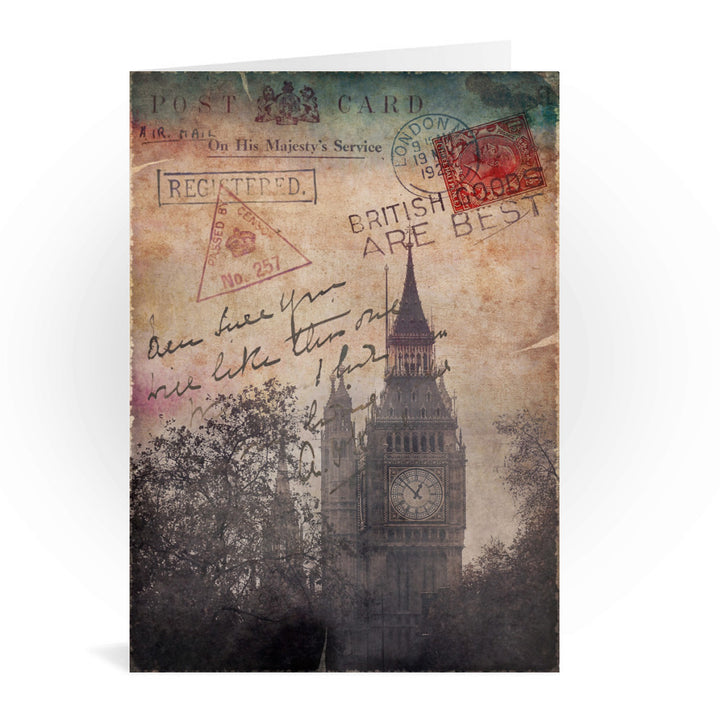 Big Ben, London Greeting Card 7x5