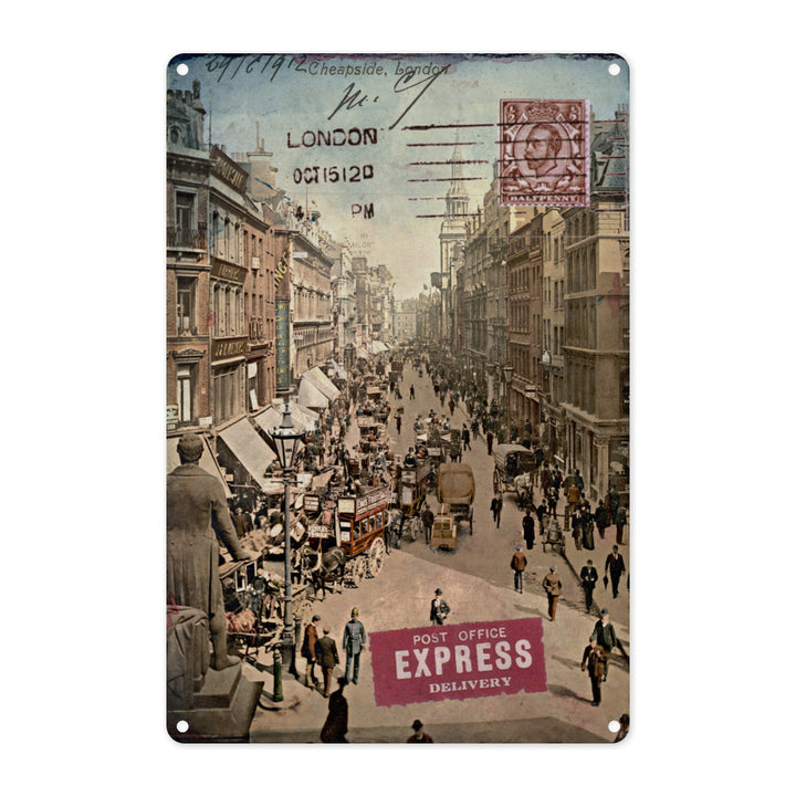 Cheapside, London Metal Sign