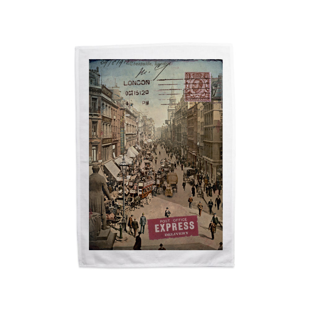 Cheapside, London Tea Towel