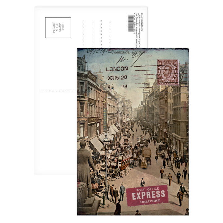 Cheapside, London Postcard Pack