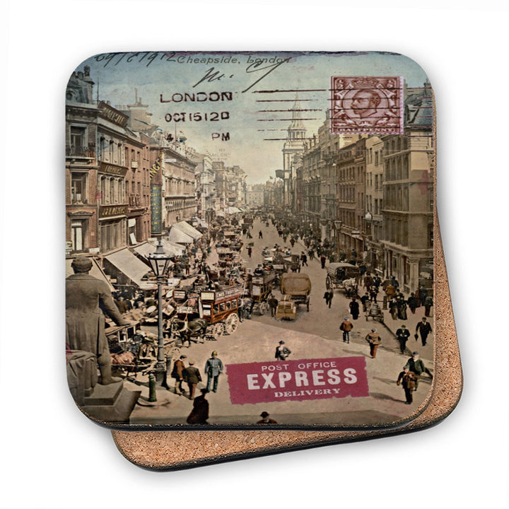 Cheapside, London MDF Coaster