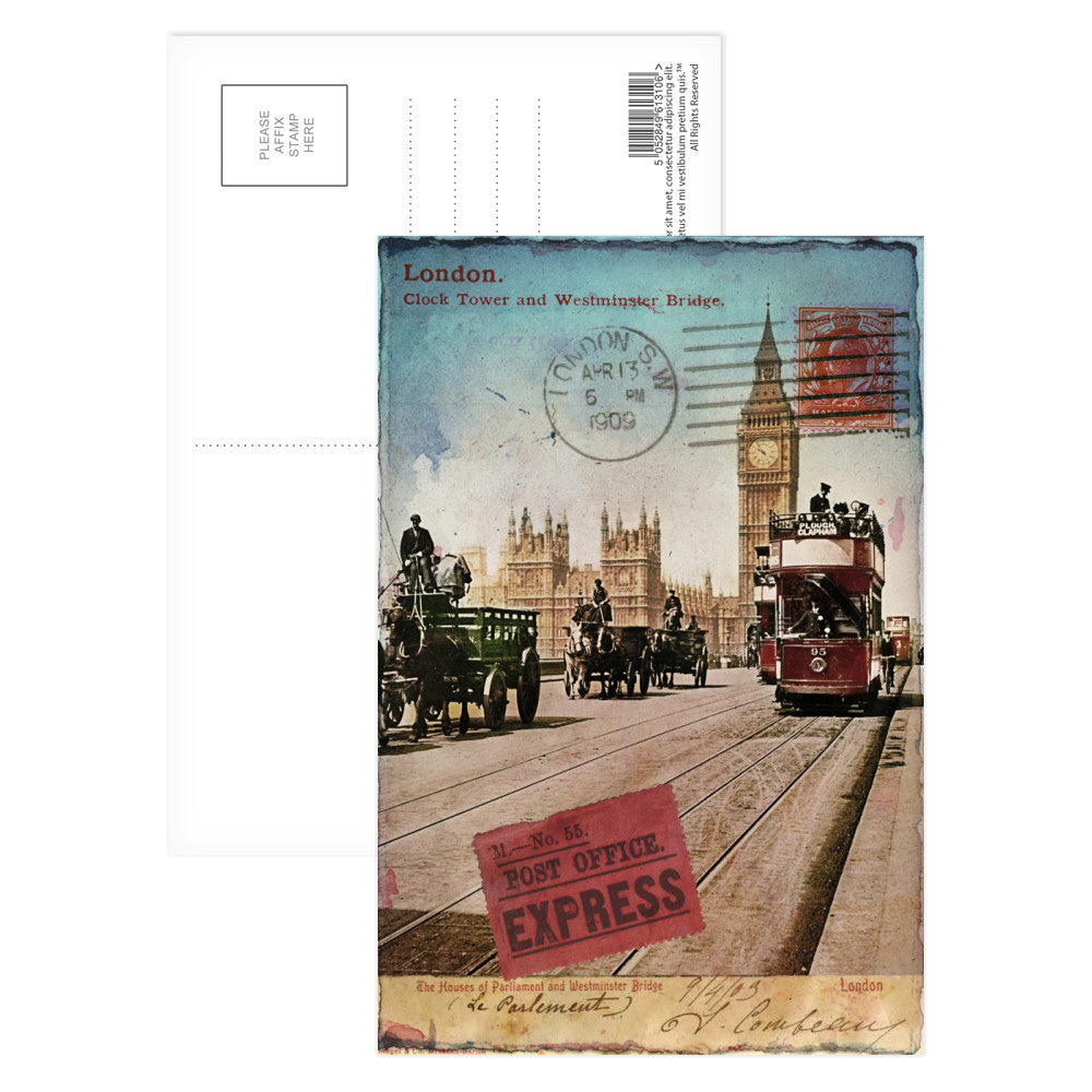 Westminster Bridge, London Postcard Pack