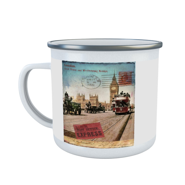 Westminster Bridge, London Enamel Mug